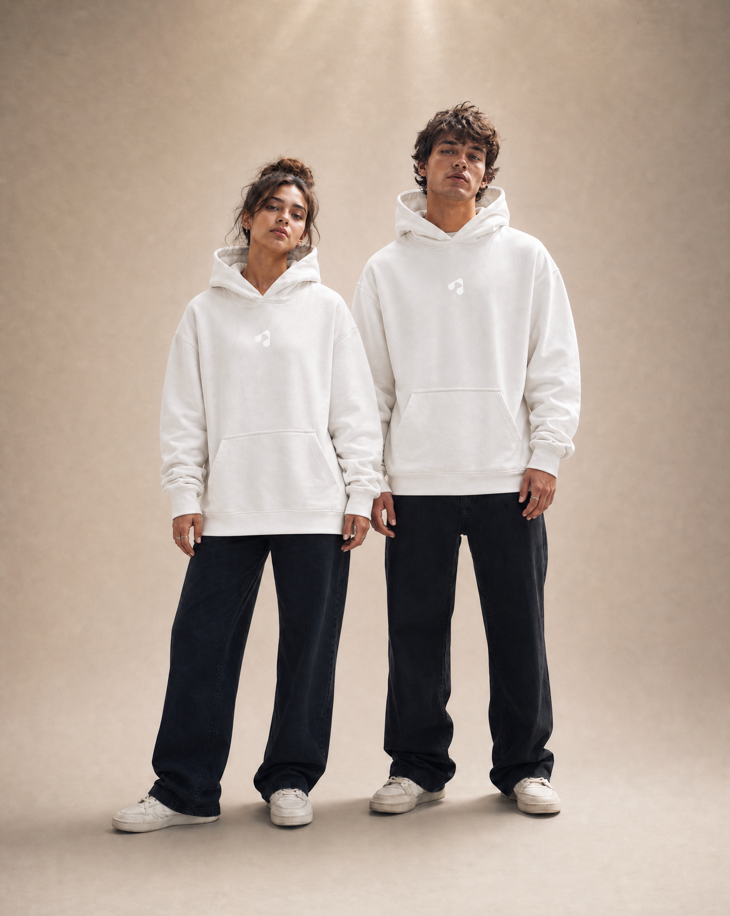 BoostEveryday Relaxed Fit White Hoodie – Unisex Hoodie