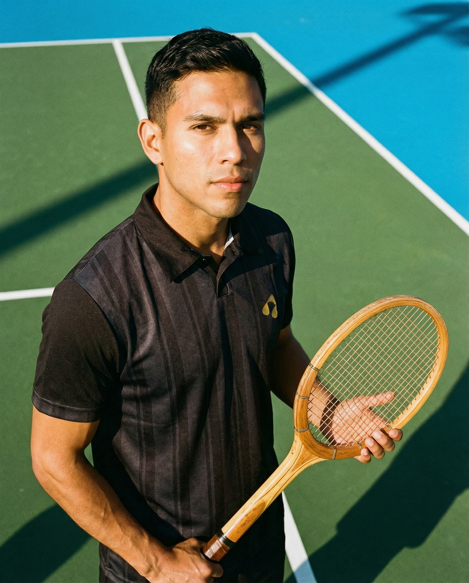 BoostCourt Polo Black/Gold
