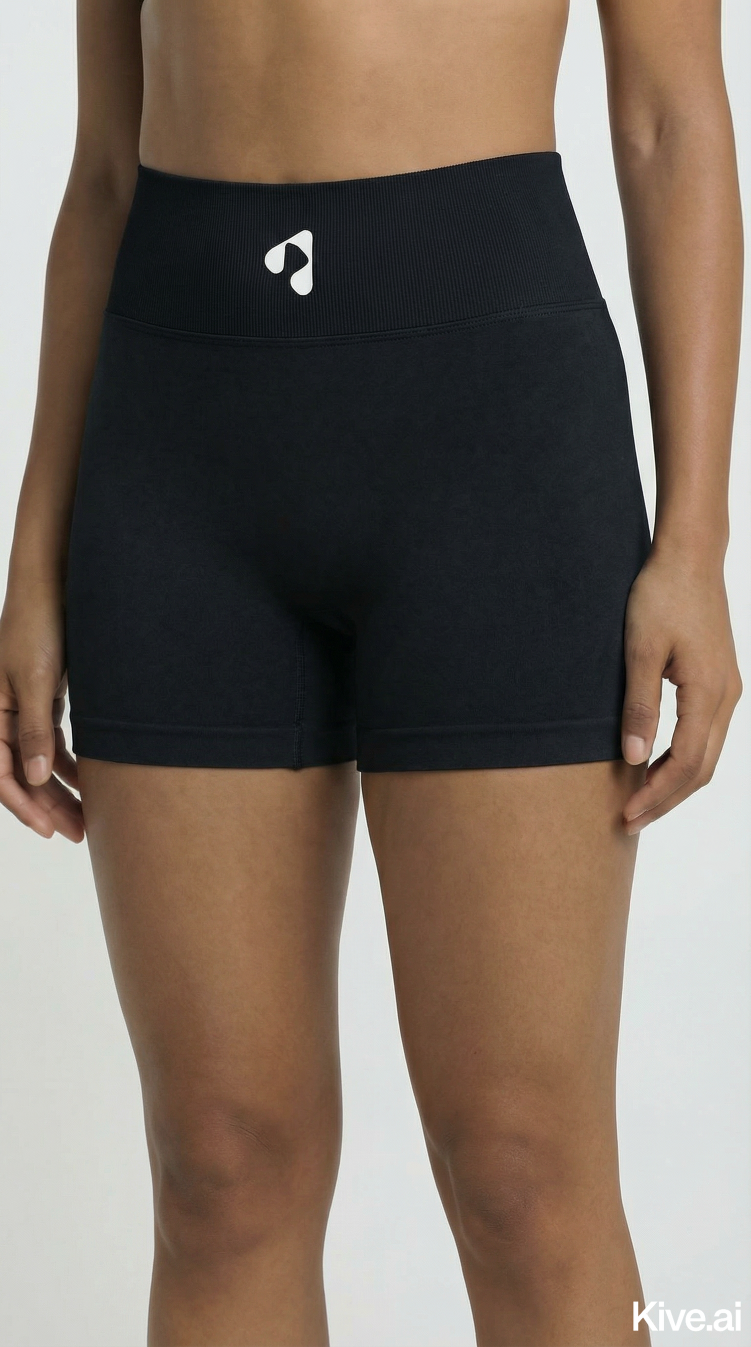 Boost Black High-Waisted Scrunch Shorts