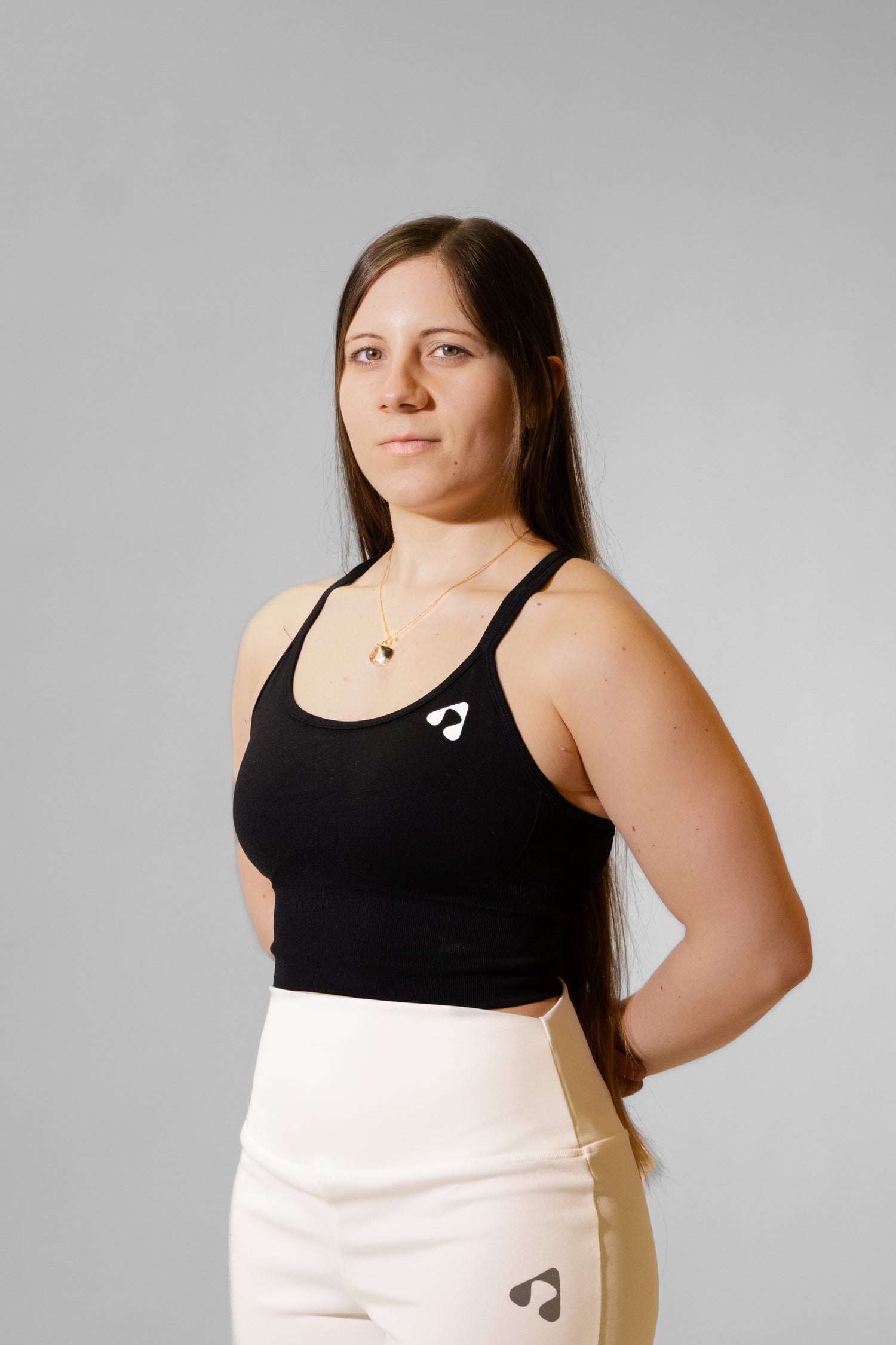 Boost Black Scrunch Cross-Strap Sports Top