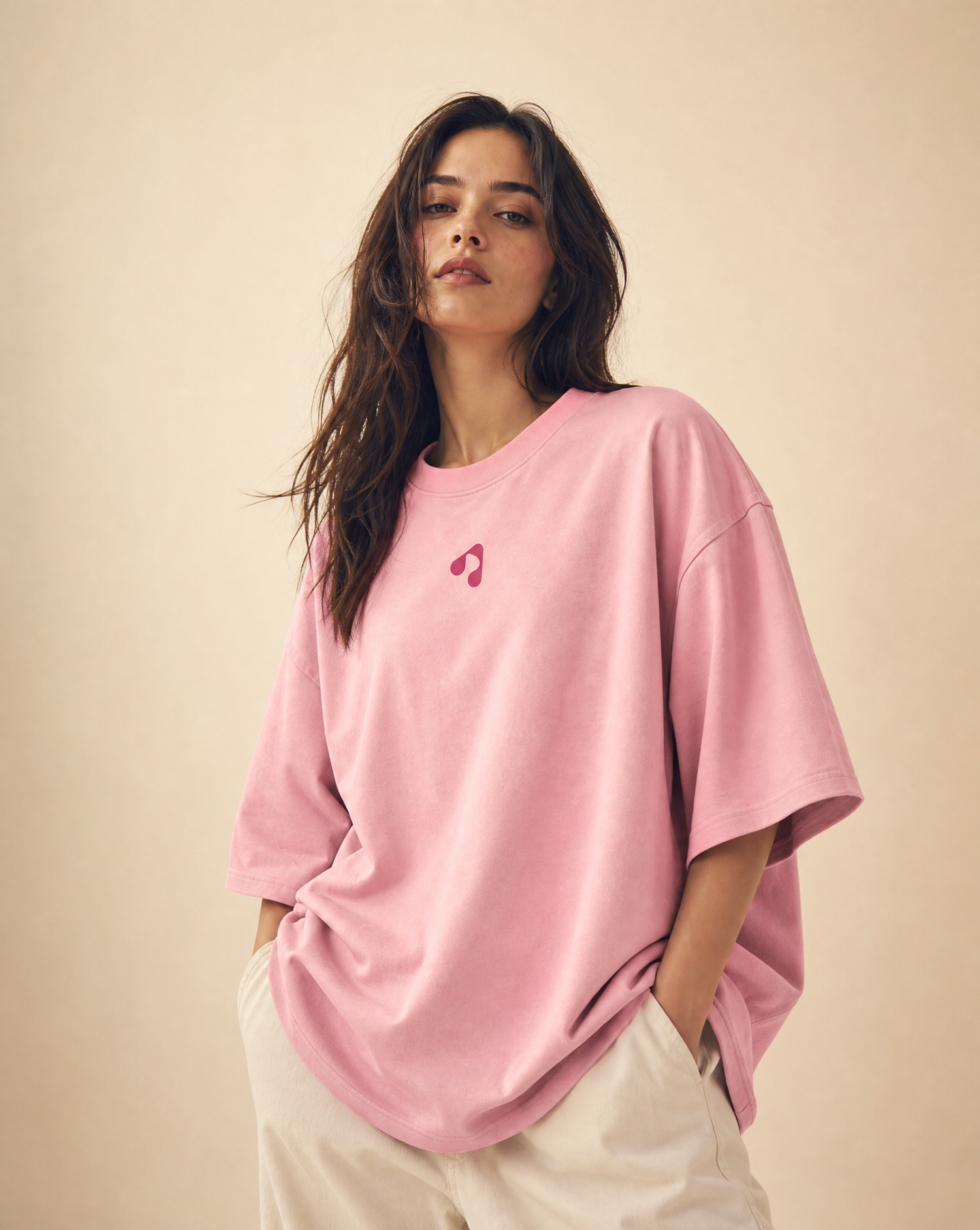 BoostEveryday Oversized Pink T-Shirt