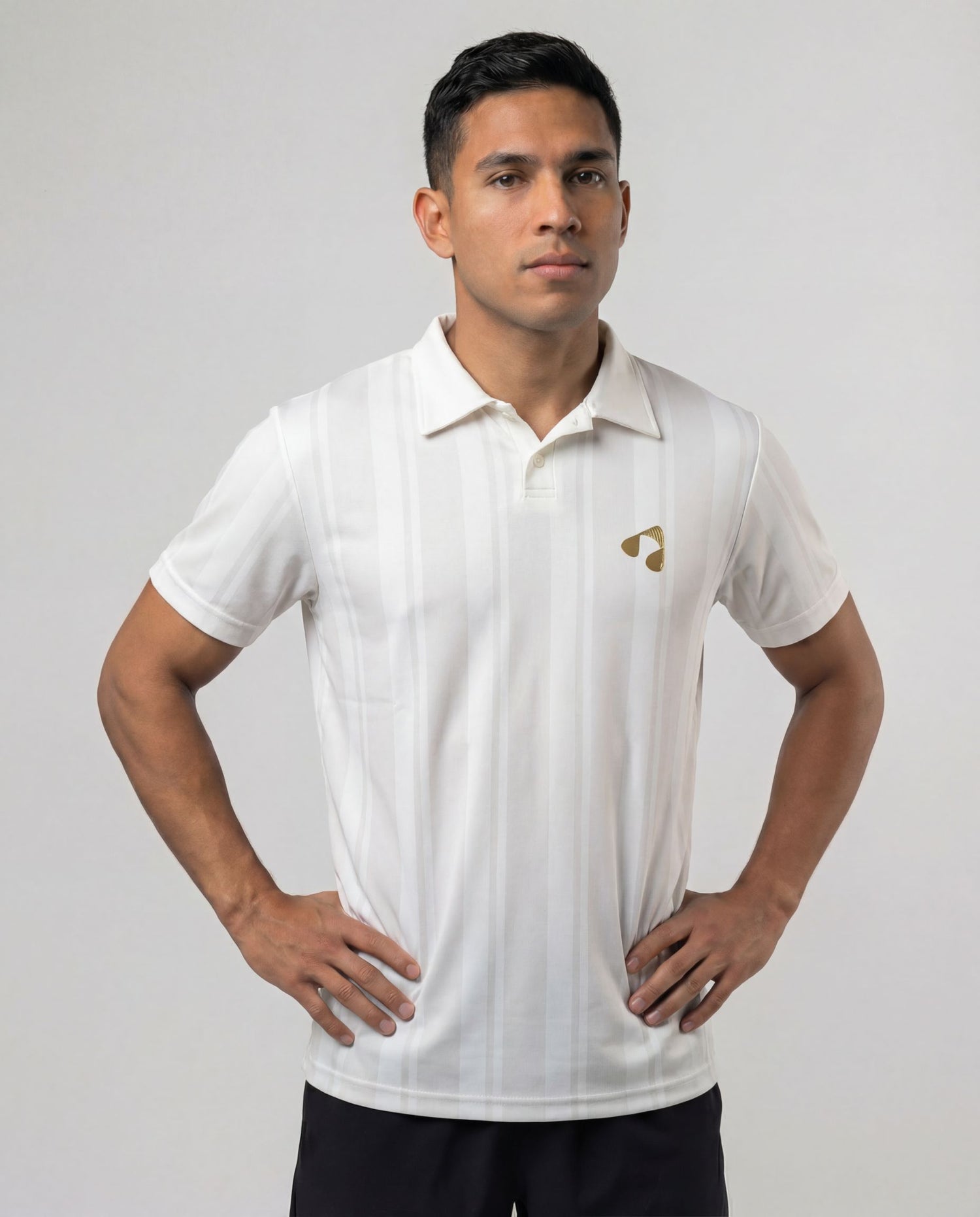 BoostCourt Polo White/Gold