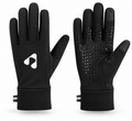 Black Boost Performance Gloves showing logo side and silicone grip palm