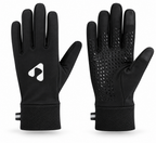 Black Boost Performance Gloves showing logo side and silicone grip palm