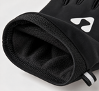 Close-up of soft fleece lining inside black Boost performance glove
