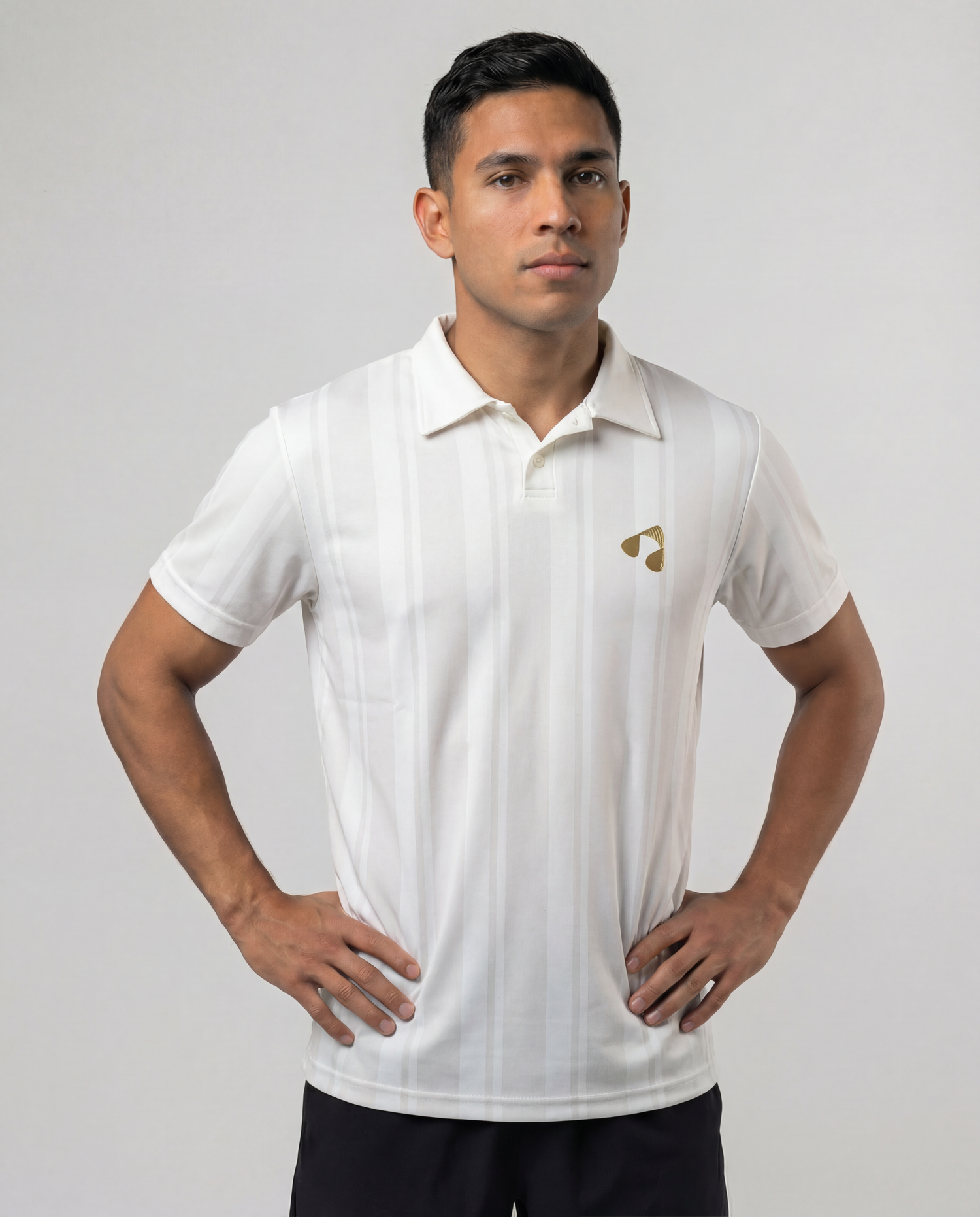 BoostCourt Polo White/Gold