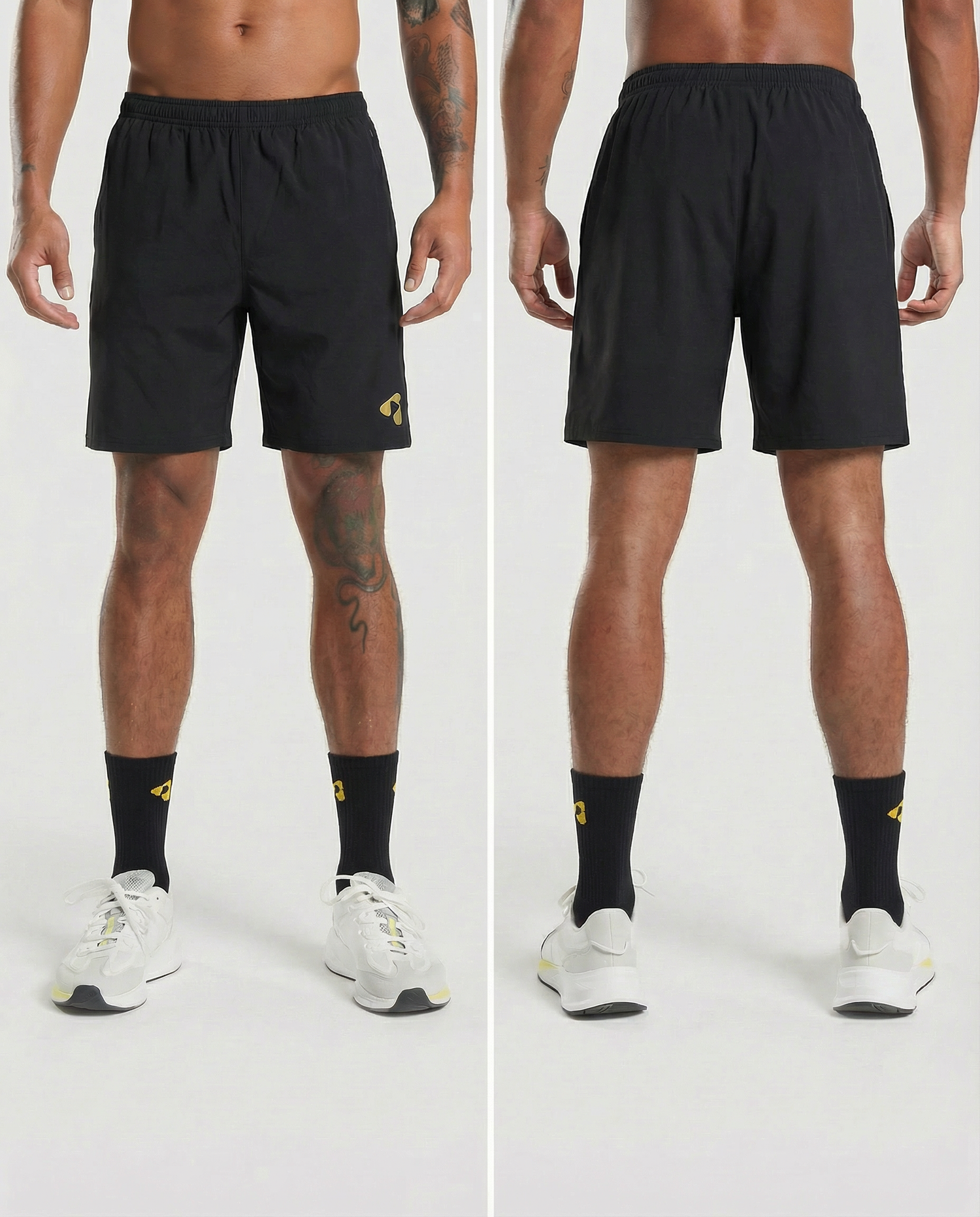 BoostCourt Black/Gold Socks