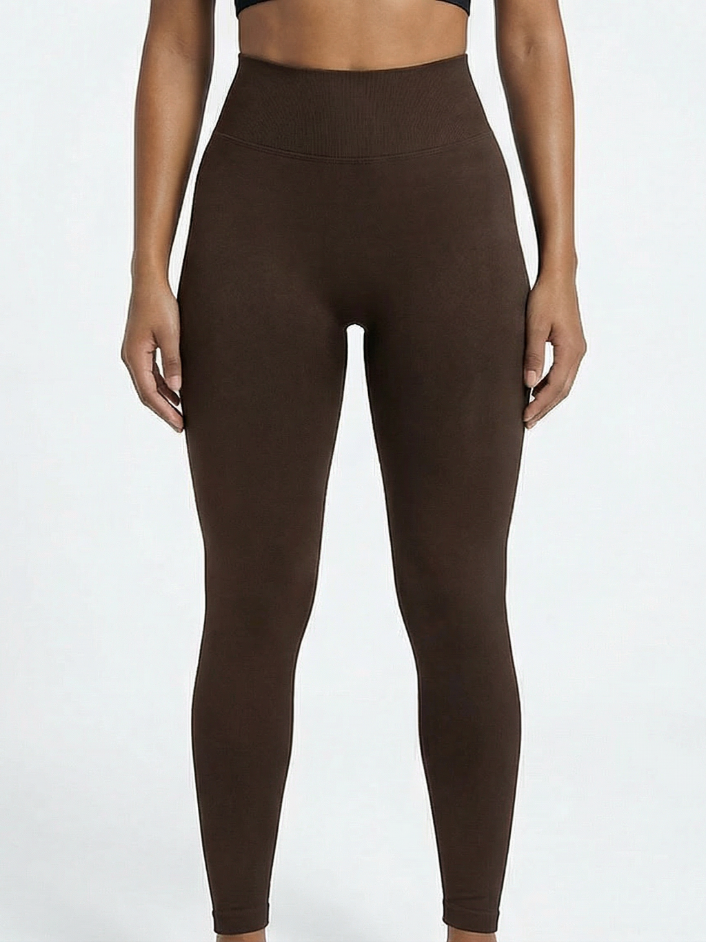 Boost Women's Brown High-Waisted Scrunch Tights