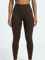 Boost Women's Brown High-Waisted Scrunch Tights