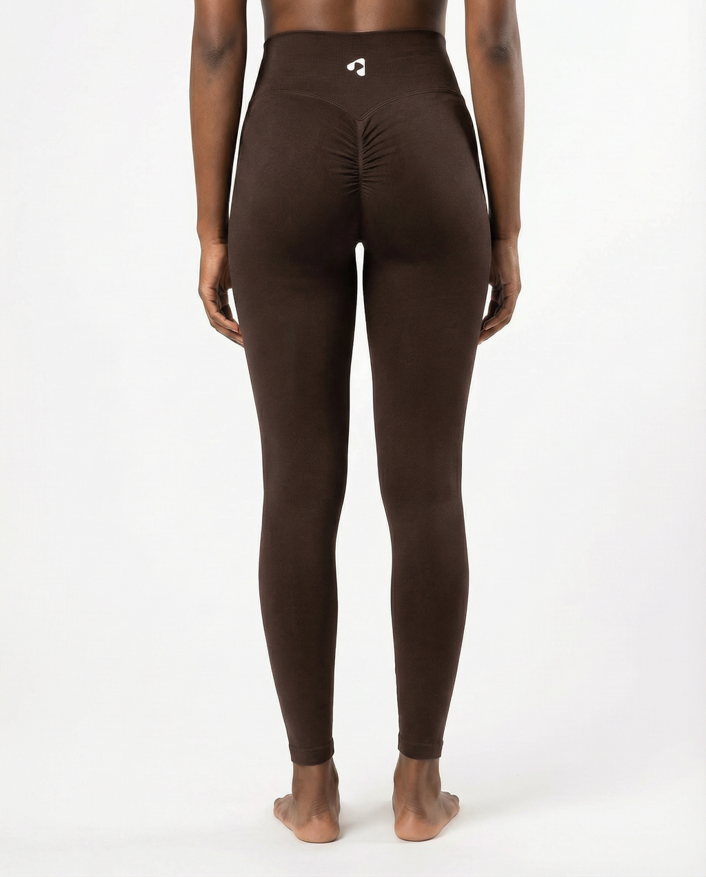 Boost Women's Brown High-Waisted Scrunch Tights