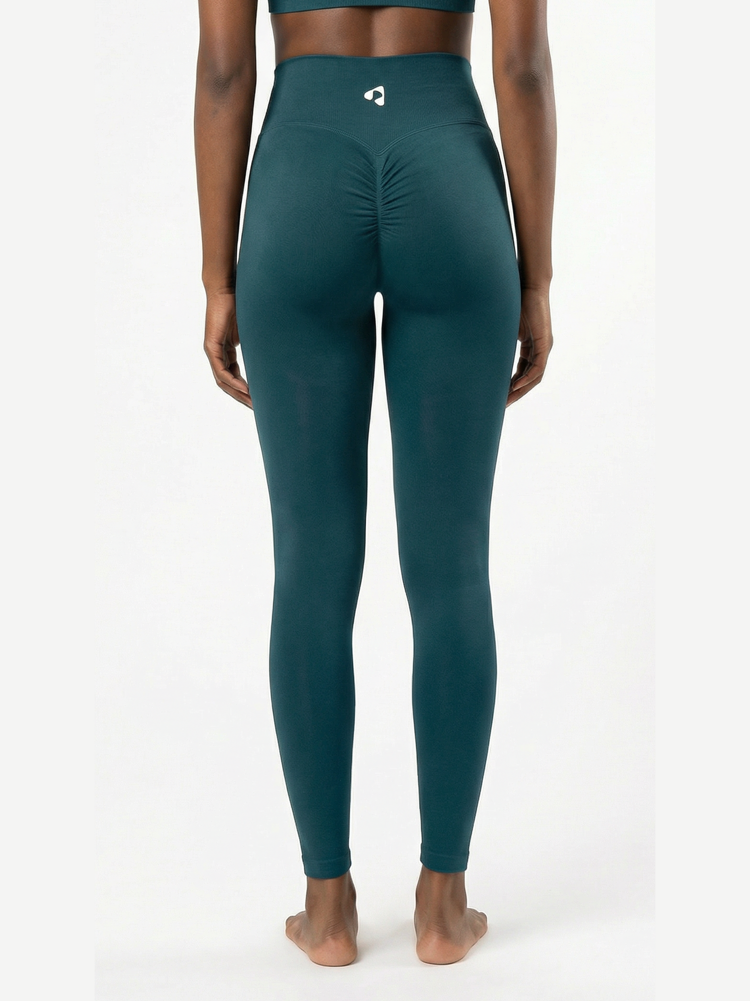Boost Teal Blue High-Waisted Scrunch Tights