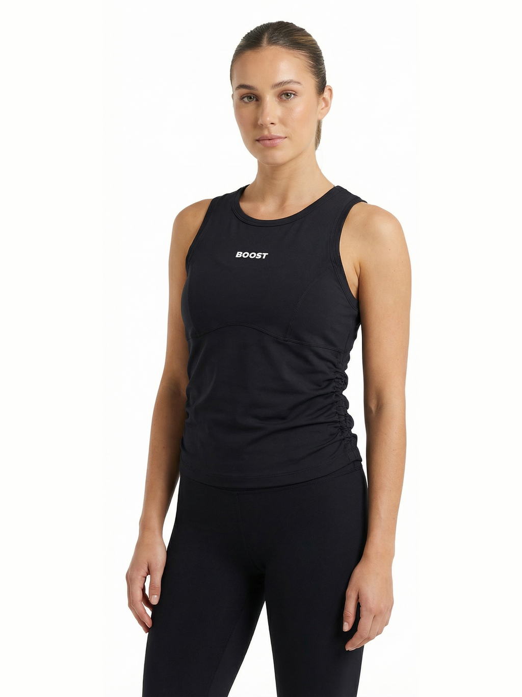 Boost Women's Side-Scrunch Sports Top