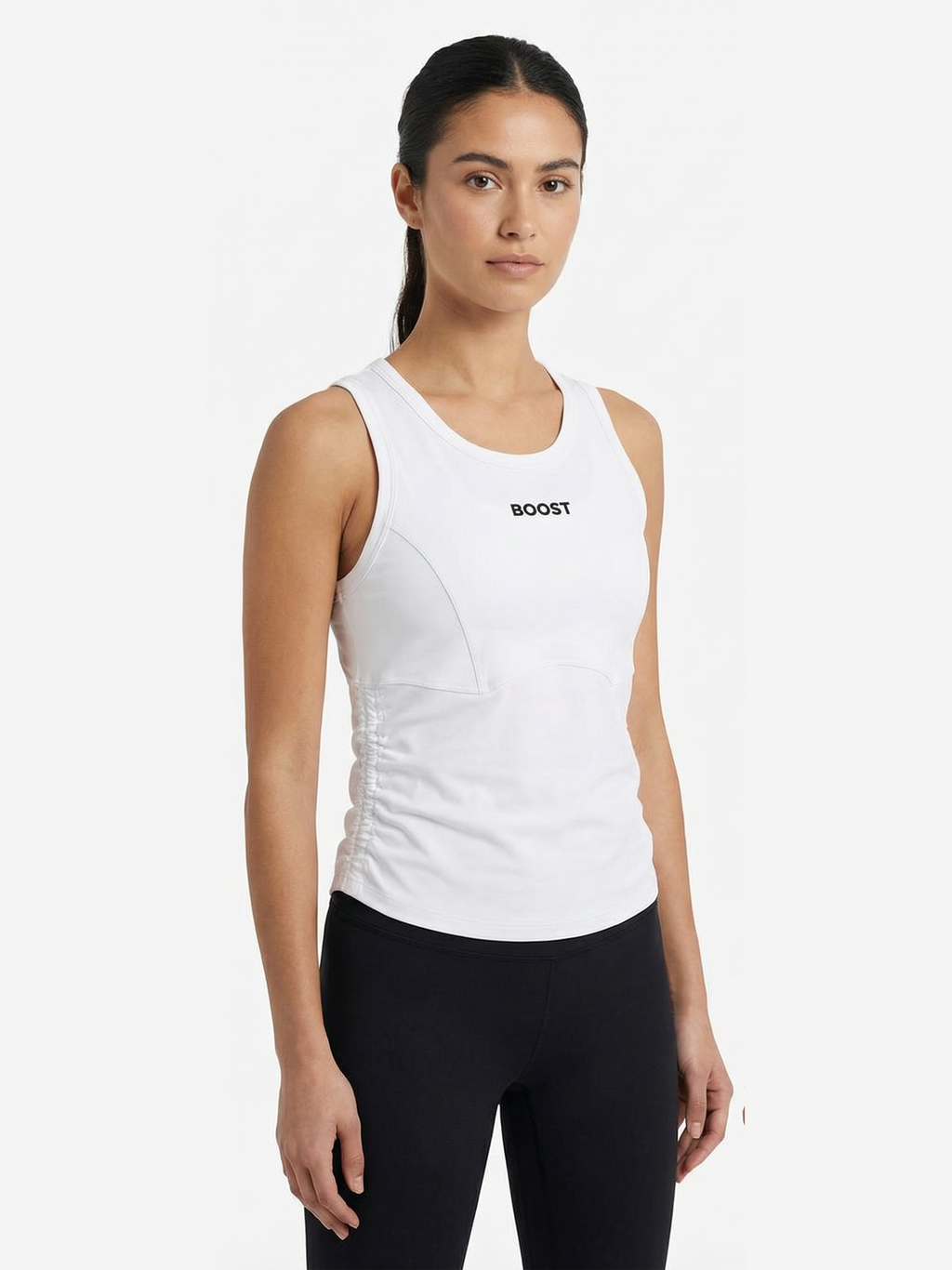 Boost Women's Side-Scrunch Sports Top