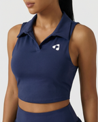 Court Polo Sports Top with Built-in Bra – Boost Sportswear