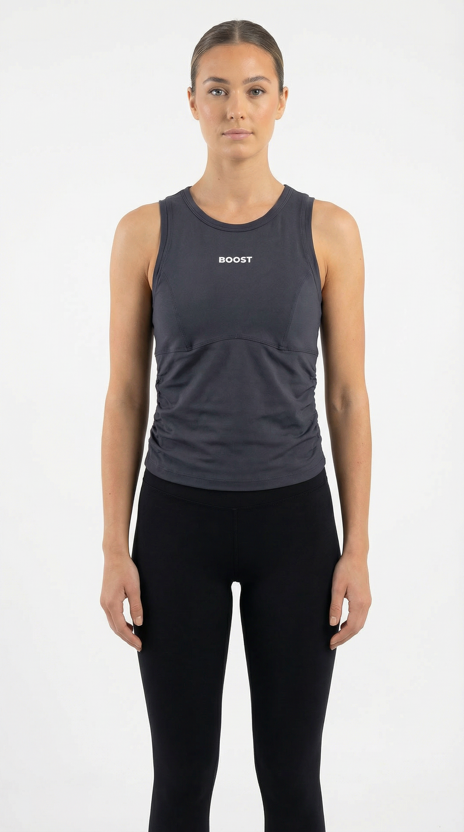 Boost Side-Scrunch Sports Top